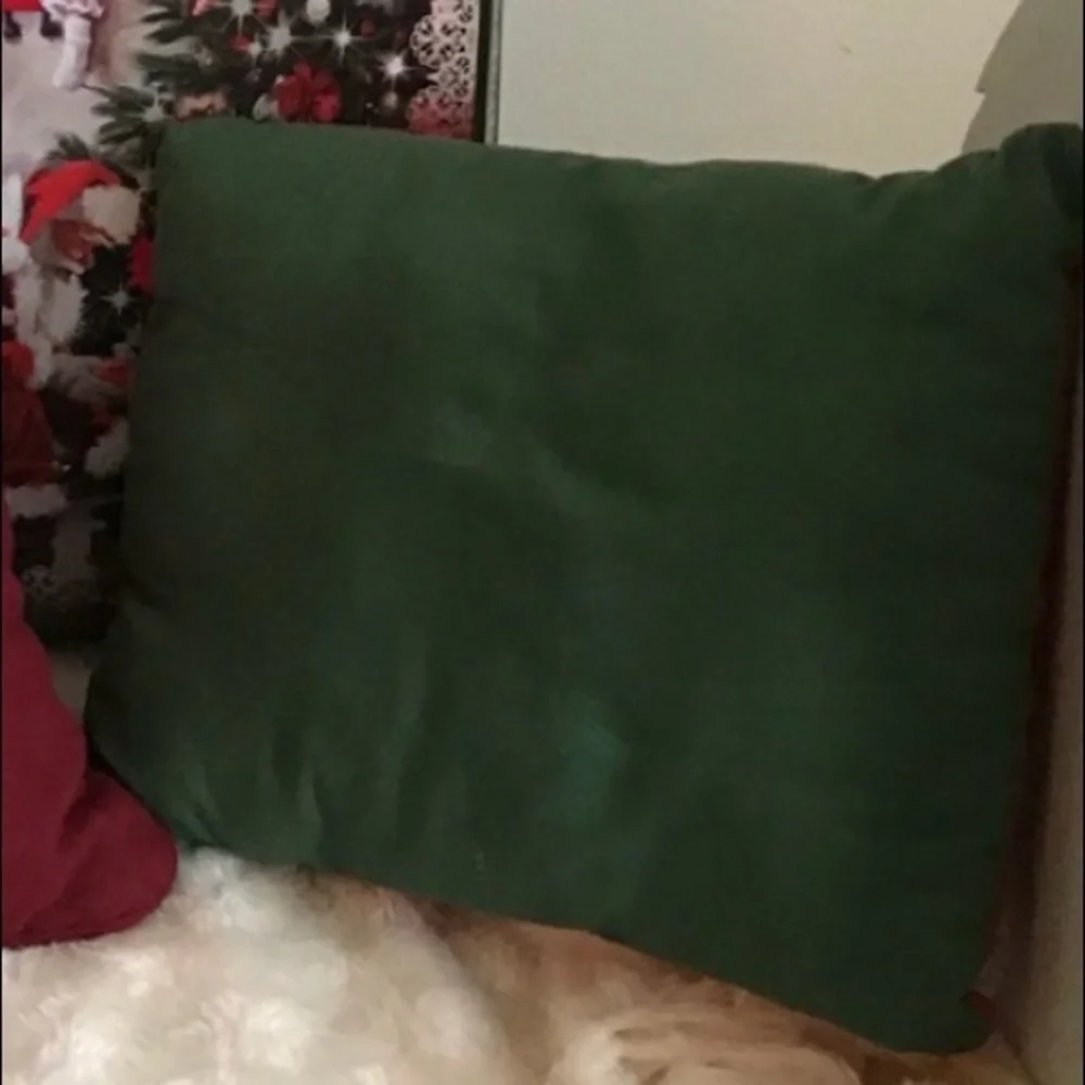 Vintage Christmas John Deere Santa Pillow